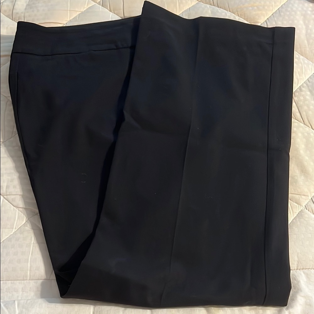 LOFT Black Wide Leg Trousers